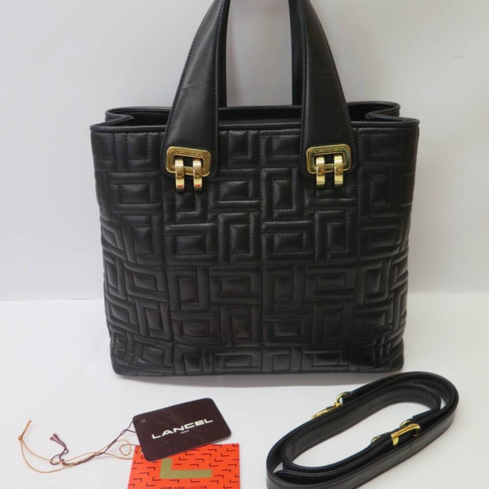 LANCEL QUILTED 2-WAY BAG